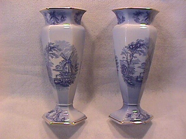 Royal Worcester Palissy (Windmill) Vase