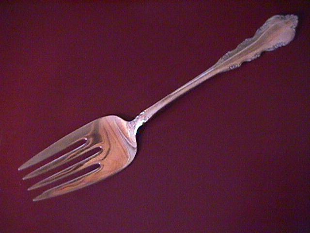 Reed & Barton Silverplate (Dresden Rose) Cold Meat Fork