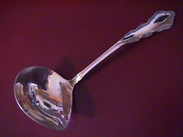 Reed & Barton Silverplate (Dresden Rose) Gravy Ladle