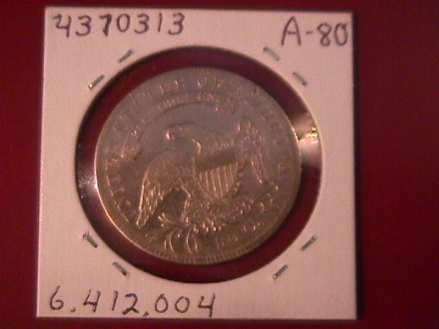 Capped Bust Silver Half Dollar 1834 Extremely Fine Condition