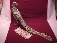 Rare Vintage Large Silverplated (Bird of Paradise) Decoration