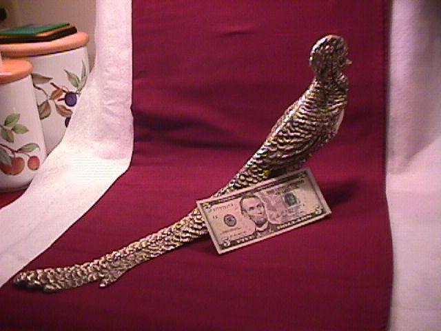 Rare Vintage Large Silverplated (Bird of Paradise) Decoration