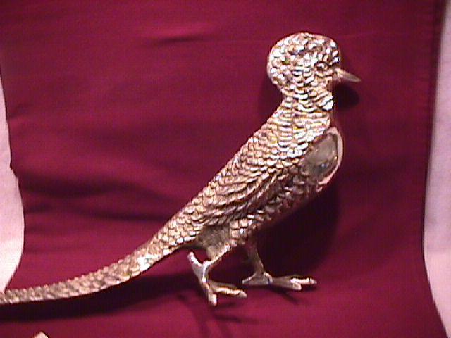Rare Vintage Large Silverplated (Bird of Paradise) Decoration