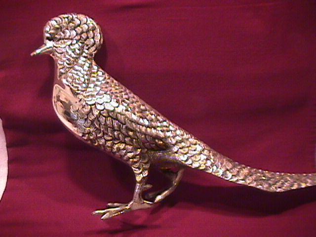 Rare Vintage Large Silverplated (Bird of Paradise) Decoration