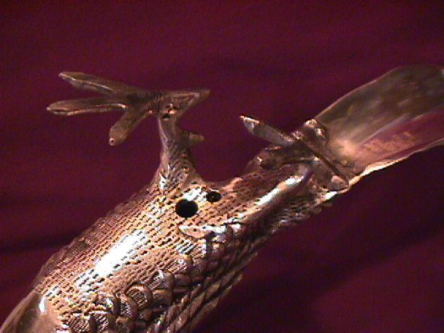 Rare Vintage Large Silverplated (Bird of Paradise) Decoration