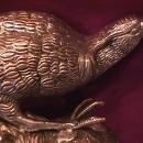 Rare Vintage Large Silverplated (Crouching Cock) Decoration