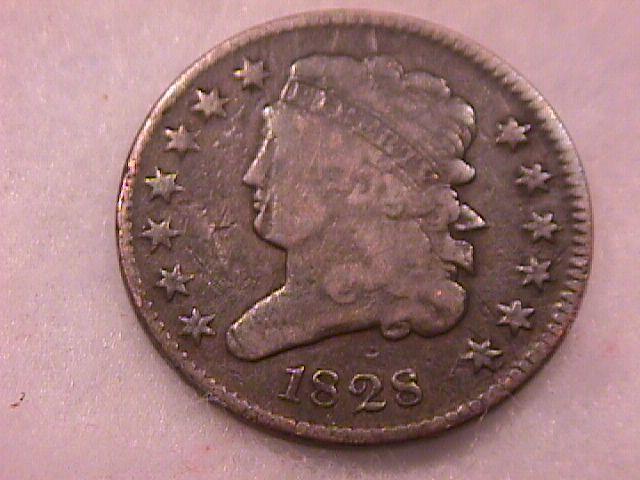 Coin Classic Head Half Cent 1828 Very Fine to Extremely Fine Condition