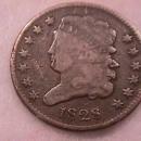 Coin Classic Head Half Cent 1828 Very Fine to Extremely Fine Condition