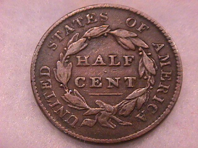 Coin Classic Head Half Cent 1828 Very Fine to Extremely Fine Condition