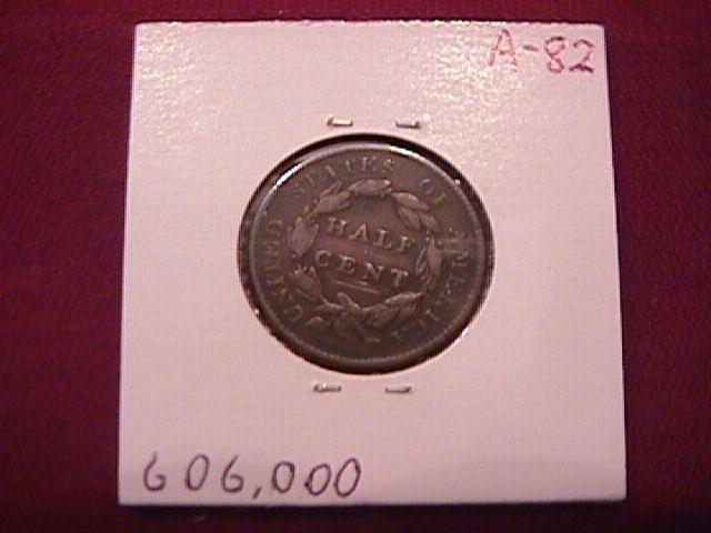 Coin Classic Head Half Cent 1828 Very Fine to Extremely Fine Condition