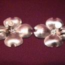 Stuart Nye Sterling (Dogwood) Screw-Type Earrings
