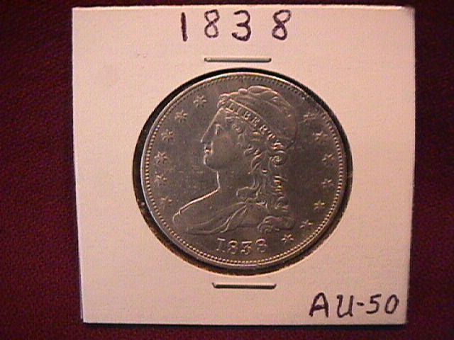 Silver Coin Capped Bust Half-Dollar
