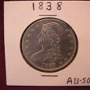 Silver Coin Capped Bust Half-Dollar