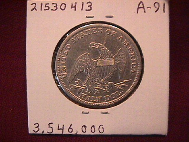 Silver Coin Capped Bust Half-Dollar