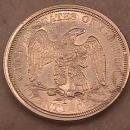 Liberty Seated Silver Coin Twenty Cent Piece 1875-S Almost Uncirculated Condition