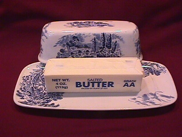 RARE-Wedgwood China (Countryside) Covered Butter Dish