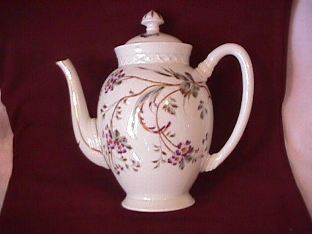 E. F.-BL Unknown Porcelaine (Butterfly & Bush) Coffee Set