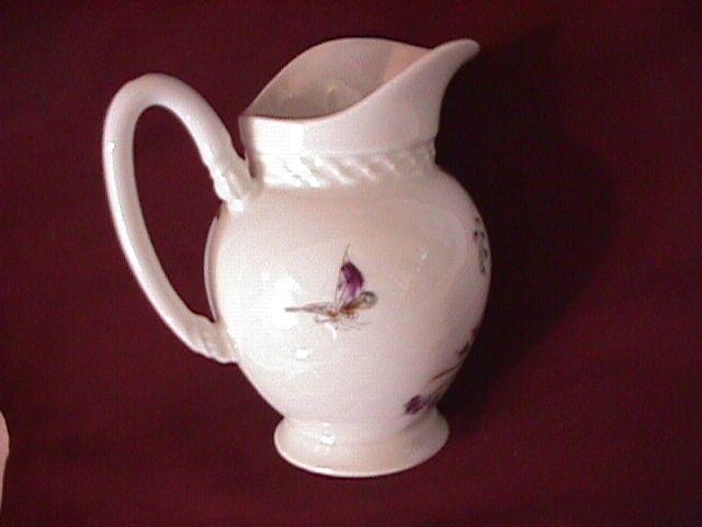 E. F.-BL Unknown Porcelaine (Butterfly & Bush) Coffee Set