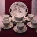 E. F. -BL Porcelaine (Butterfly Bush) Party Hostess Set=16 Pieces
