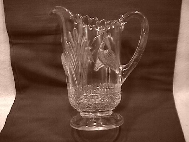 U. S. Glass Co. (Wading Heron) Pitcher-1915