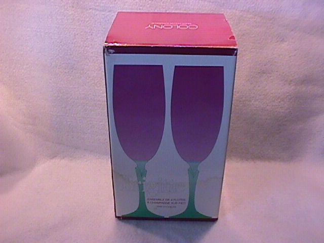 Colony Crystal (Brigitte) 4-Fluted Champagnes