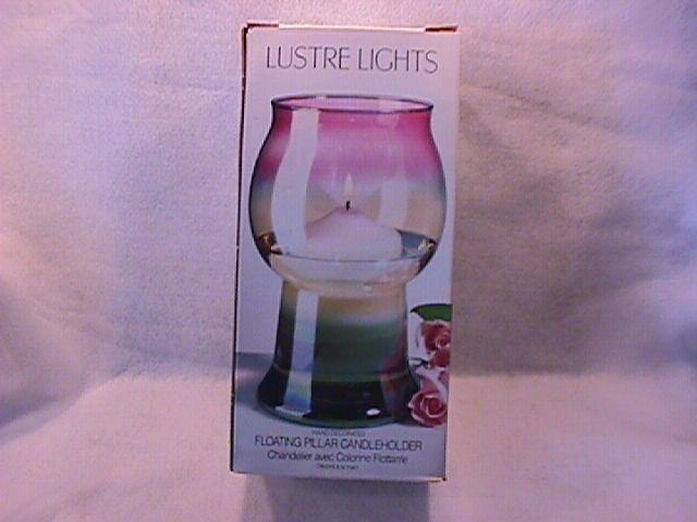 Colony Crystal (Brigitte) Lustre Light Floating Pillar Candleholder