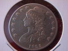 Capped Bust Silver Half Dollar 1835 Very Fine to Extremely Fine Condition