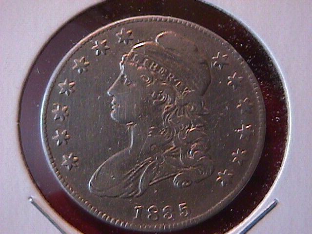 Capped Bust Silver Half Dollar 1835 Very Fine to Extremely Fine Condition