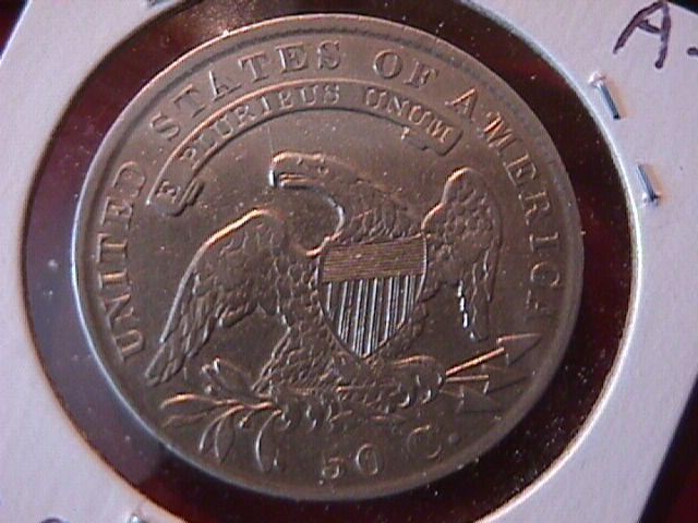 Capped Bust Silver Half Dollar 1835 Very Fine to Extremely Fine Condition