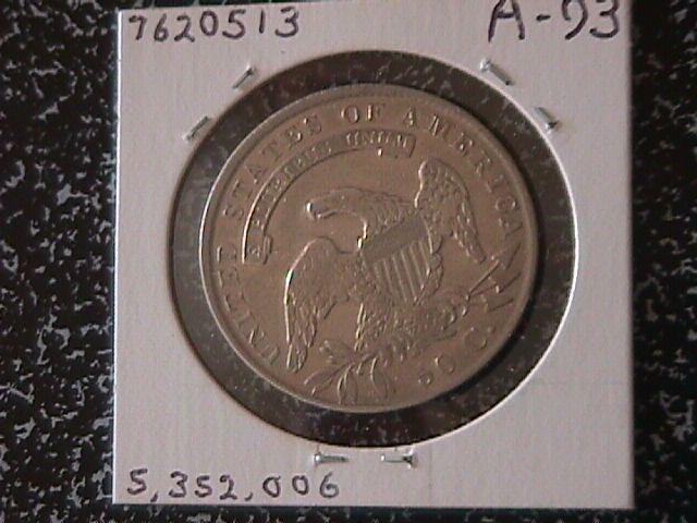 Capped Bust Silver Half Dollar 1835 Very Fine to Extremely Fine Condition