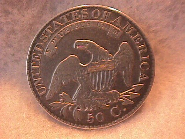 Capped Bust Silver Half Dollar 1827 Very Fine to Extremely Fine Condition