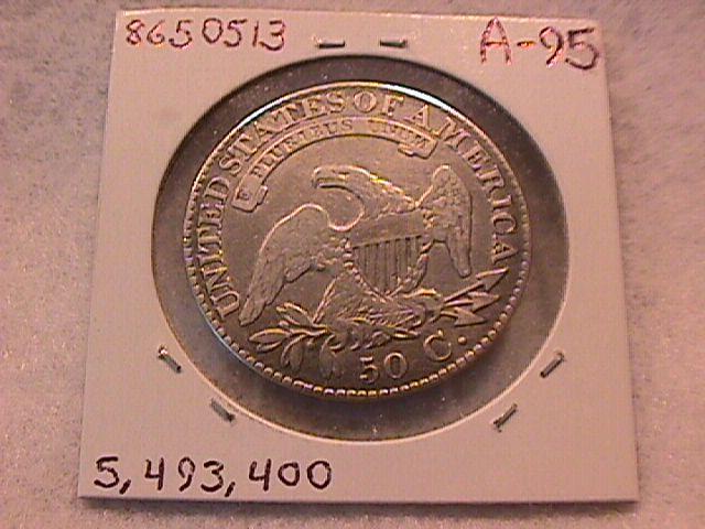 Capped Bust Silver Half Dollar 1827 Very Fine to Extremely Fine Condition