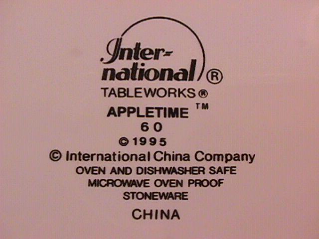 International Tableworks China (Appletime) Salad Plate