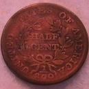 Half Cent Copper Coin Draped Bust-1803 Very Good To Fine Condition