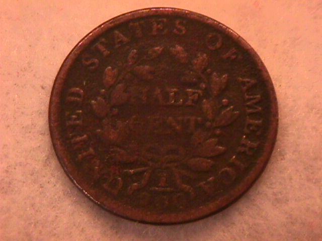 Half Cent Copper Coin Draped Bust-1803 Fine To Very Fine Condition
