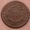 Half Cent Copper Coin Classic Head-1809 Fine To Very Fine Condition