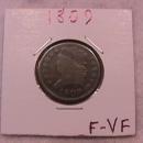 Half Cent Copper Coin Classic Head-1809 Fine To Very Fine Condition