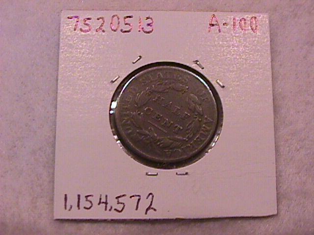 Half Cent Copper Coin Classic Head-1809 Fine To Very Fine Condition