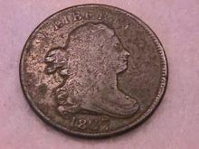 Half Cent Copper Coin Draped Bust-1807 Fine To Very Fine Condition