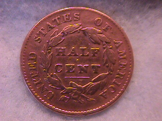 Half Cent Copper Coin Classic Head-1825 Very Fine To Extremely Fine Condition