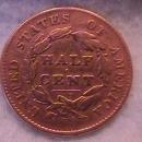Half Cent Copper Coin Classic Head-1825 Very Fine To Extremely Fine Condition