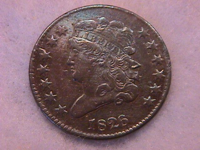 Half Cent Copper Coin Classic Head-1826 Extremely Fine To Almost Uncirculated Condition