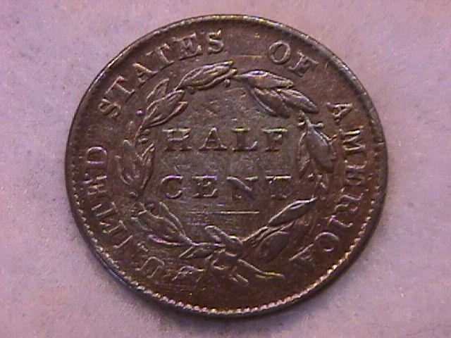Half Cent Copper Coin Classic Head-1826 Extremely Fine To Almost Uncirculated Condition