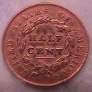 Half Cent Copper Coin Classic Head-1828 Extremely Fine To Almost Uncirculated Condition