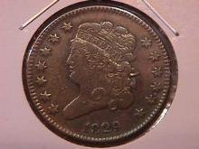 Half Cent Copper Coin Classic Head 1829 Very Fine To Extremely Fine Condition