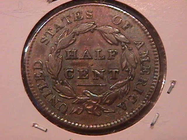 Half Cent Copper Coin Classic Head 1829 Very Fine To Extremely Fine Condition