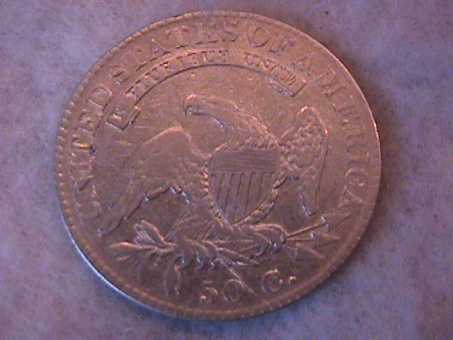 Capped Bust Half Dollar Coin 1821 Fine Plus Condition
