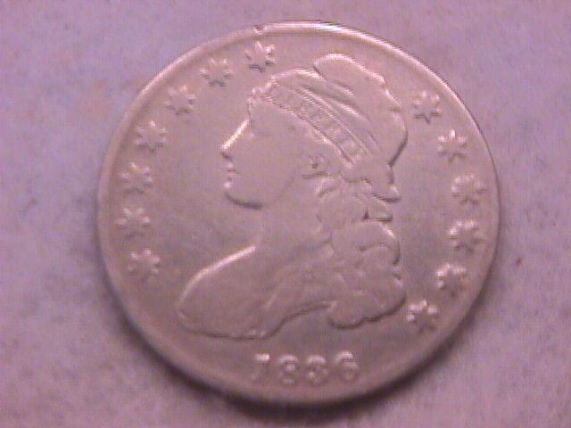Capped Bust Half Dollar Coin 1836 Fine Plus Condition