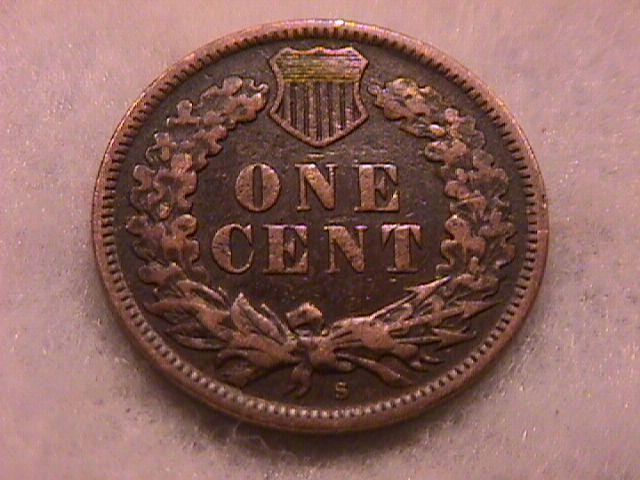 Indian Head Penny Copper Coin 1908-S Very Fine Plus Condition