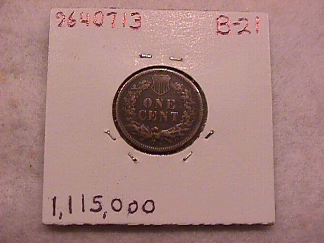 Indian Head Penny Copper Coin 1908-S Very Fine Plus Condition
